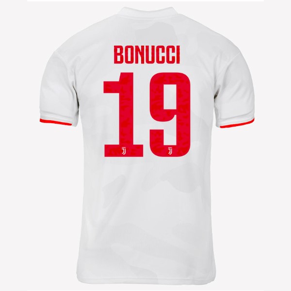 Camiseta Juventus NO.19 Bonucci 2ª 2019-2020 Gris Blanco